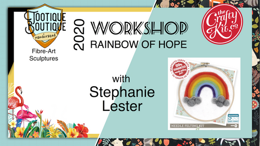 Make a Needle Felt Rainbow of Hope!