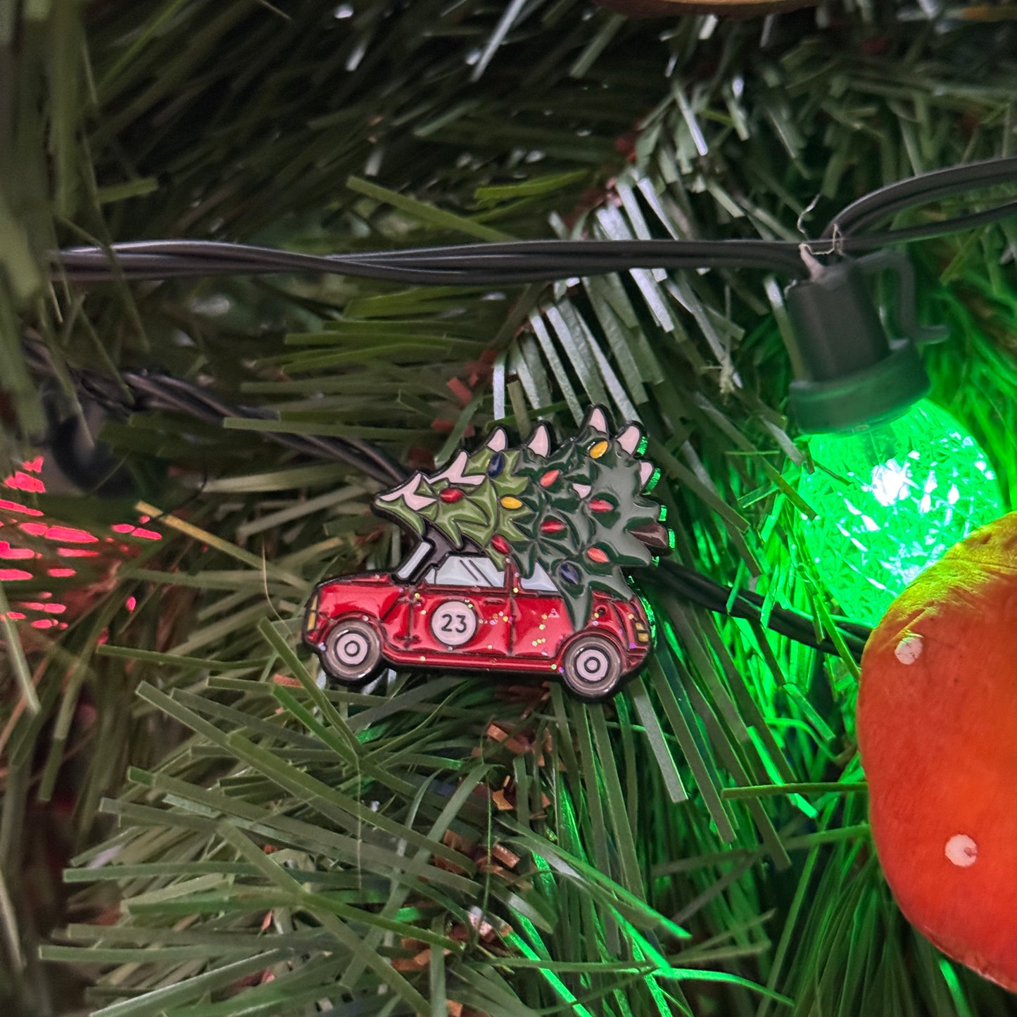 Christmas Tree Car Enamel Pin