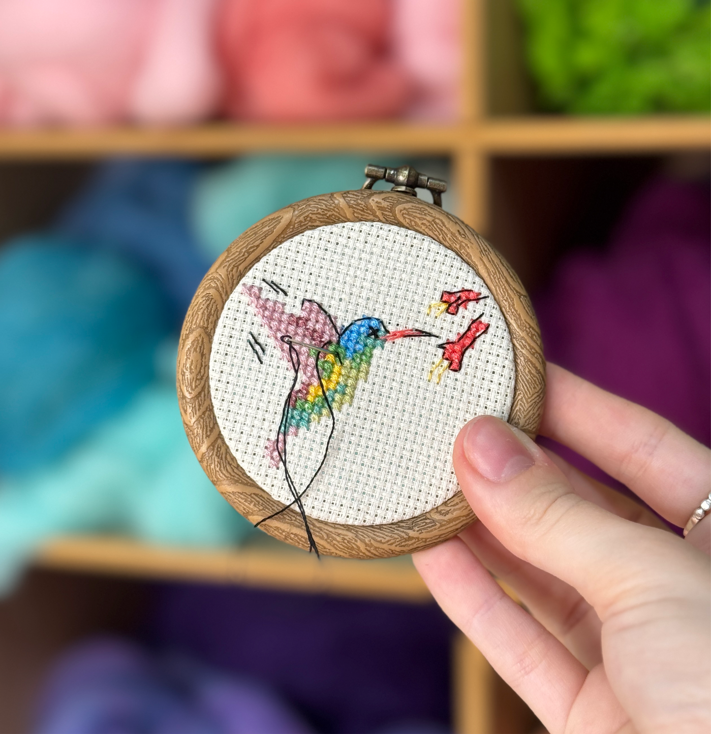 Flexihoop 2.5" MouseLoft Cross Stitch Hoop