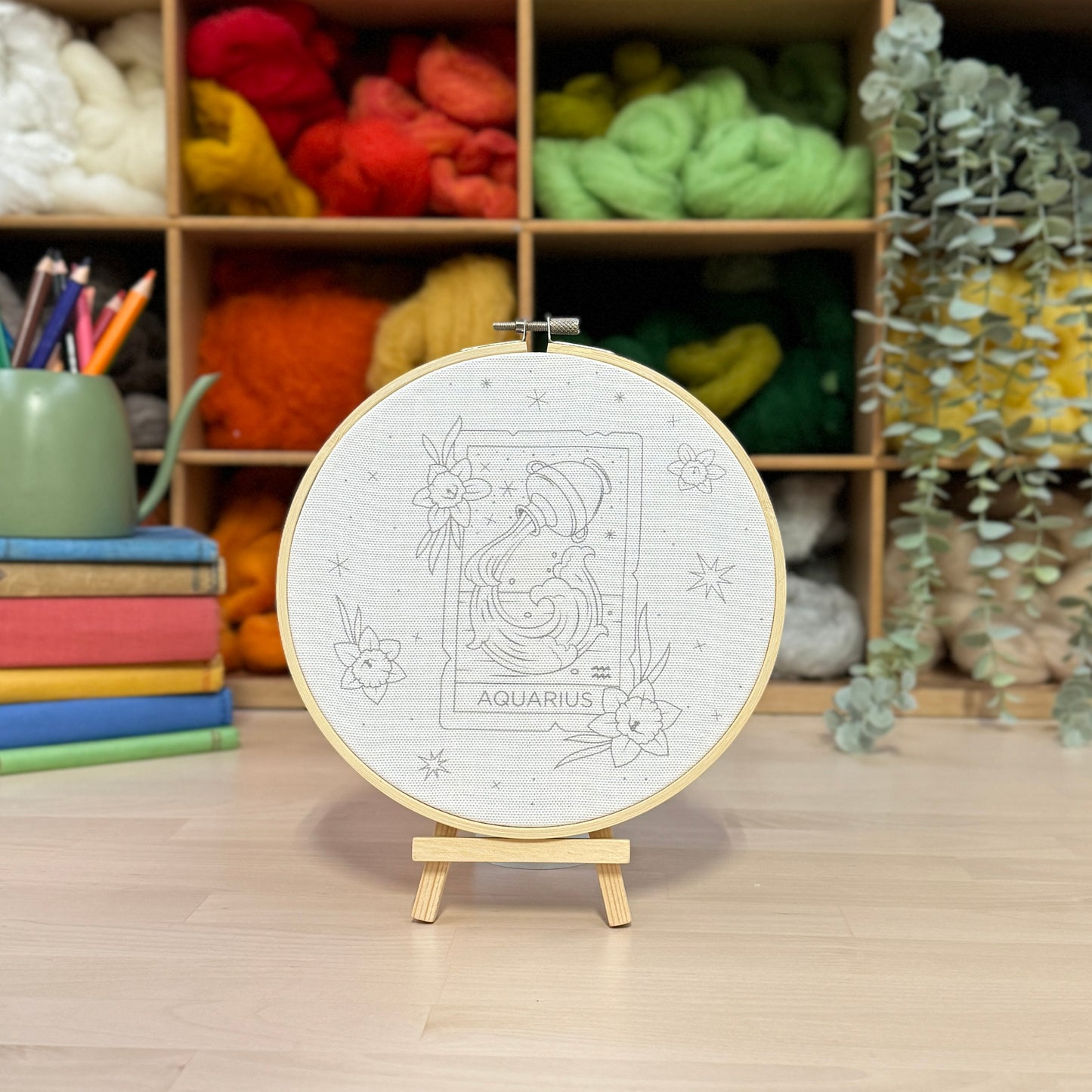 Signs of the Zodiac - Aquarius Embroidery Kit