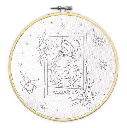 Signs of the Zodiac - Aquarius Embroidery Kit