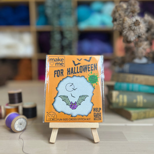 Halloween Bat Mini Cross Stitch Kit