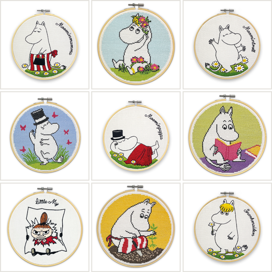 Moomin Embroidery & Cross Stitch Bundle