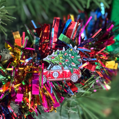 Christmas Tree Car Enamel Pin