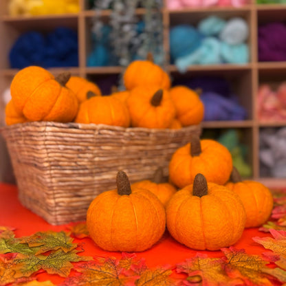 Wet Felted Pumpkin