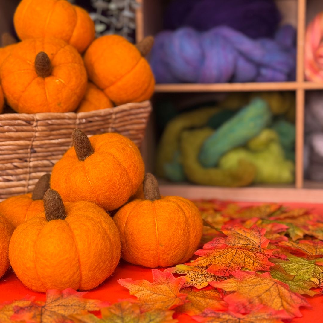 Wet Felted Pumpkin