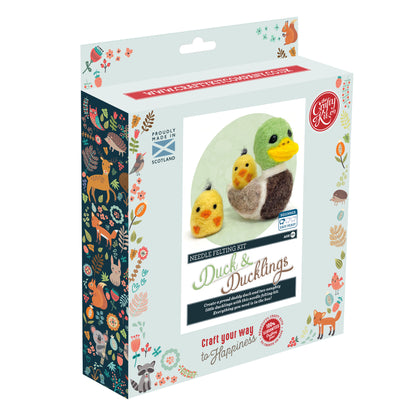 Duck & Ducklings Needle Felting Craft Kit