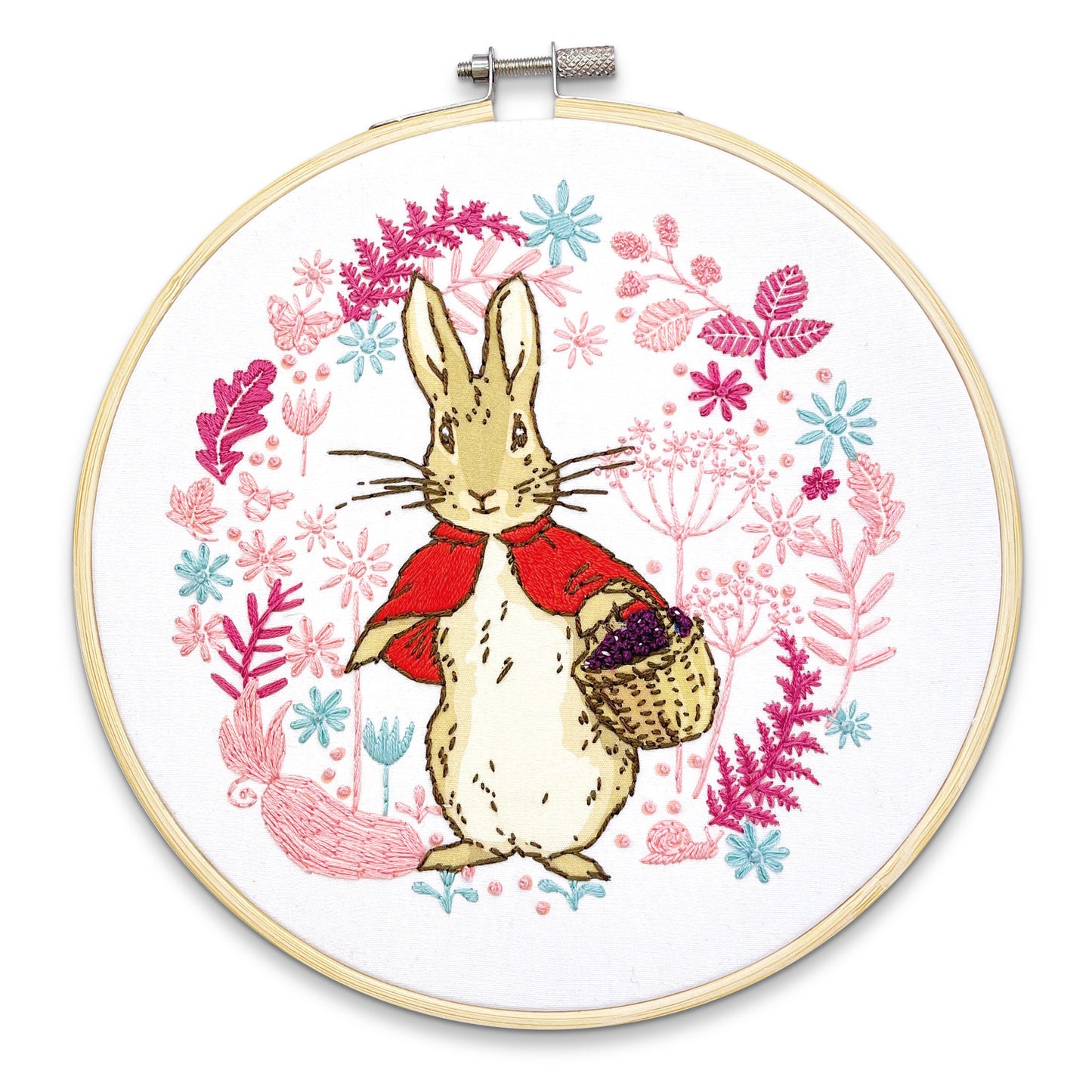 Beatrix Potter - Flopsy Goes Blackberry Picking Embroidery Kit