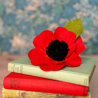 Felt Poppy Brooch Craft Kit