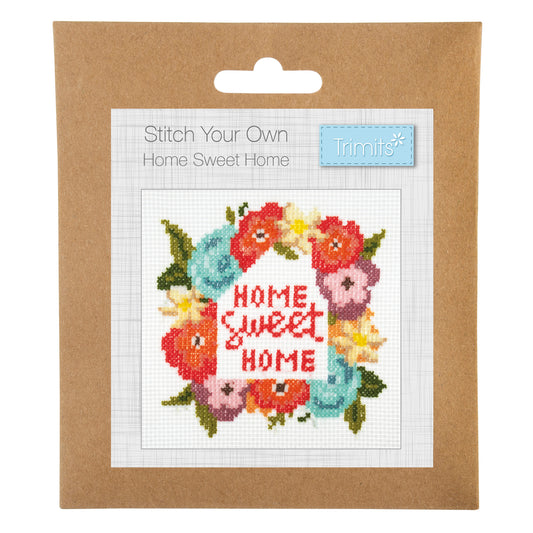 Trimits Stitch your Own Home Sweet Home Cross Stitch Craft Kit