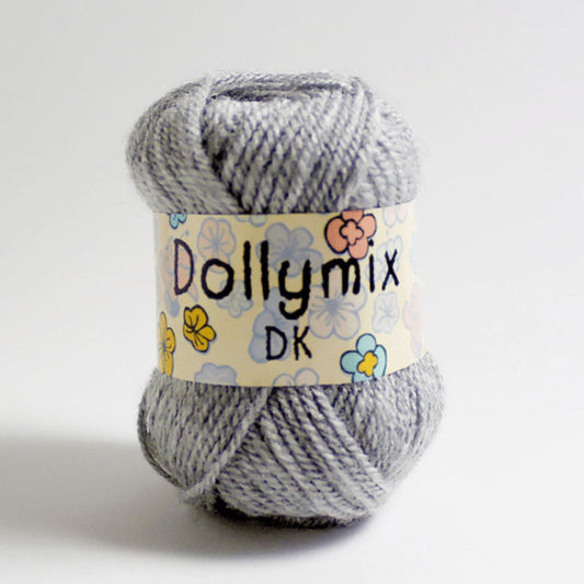 25g Ball of Acrylic Grey Wool