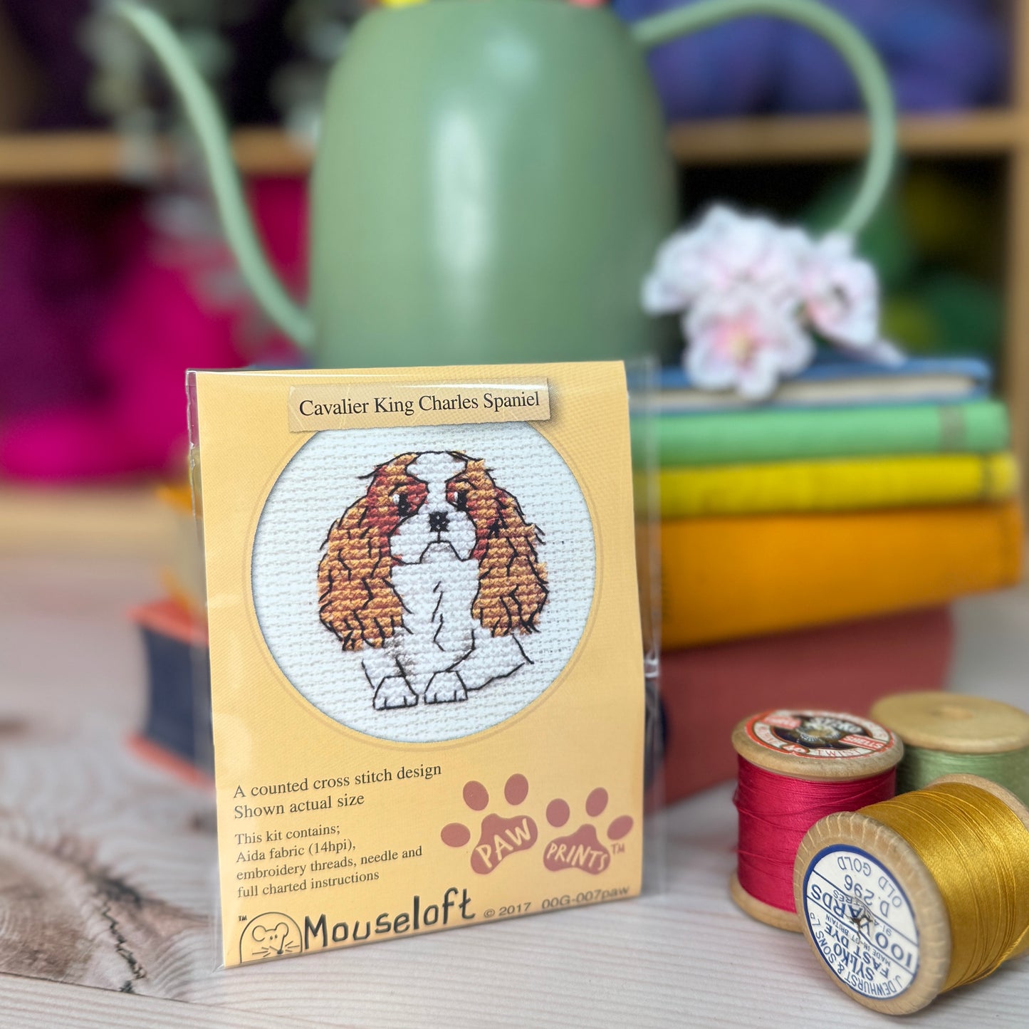 Paw Prints Mini Cross Stitch Kits