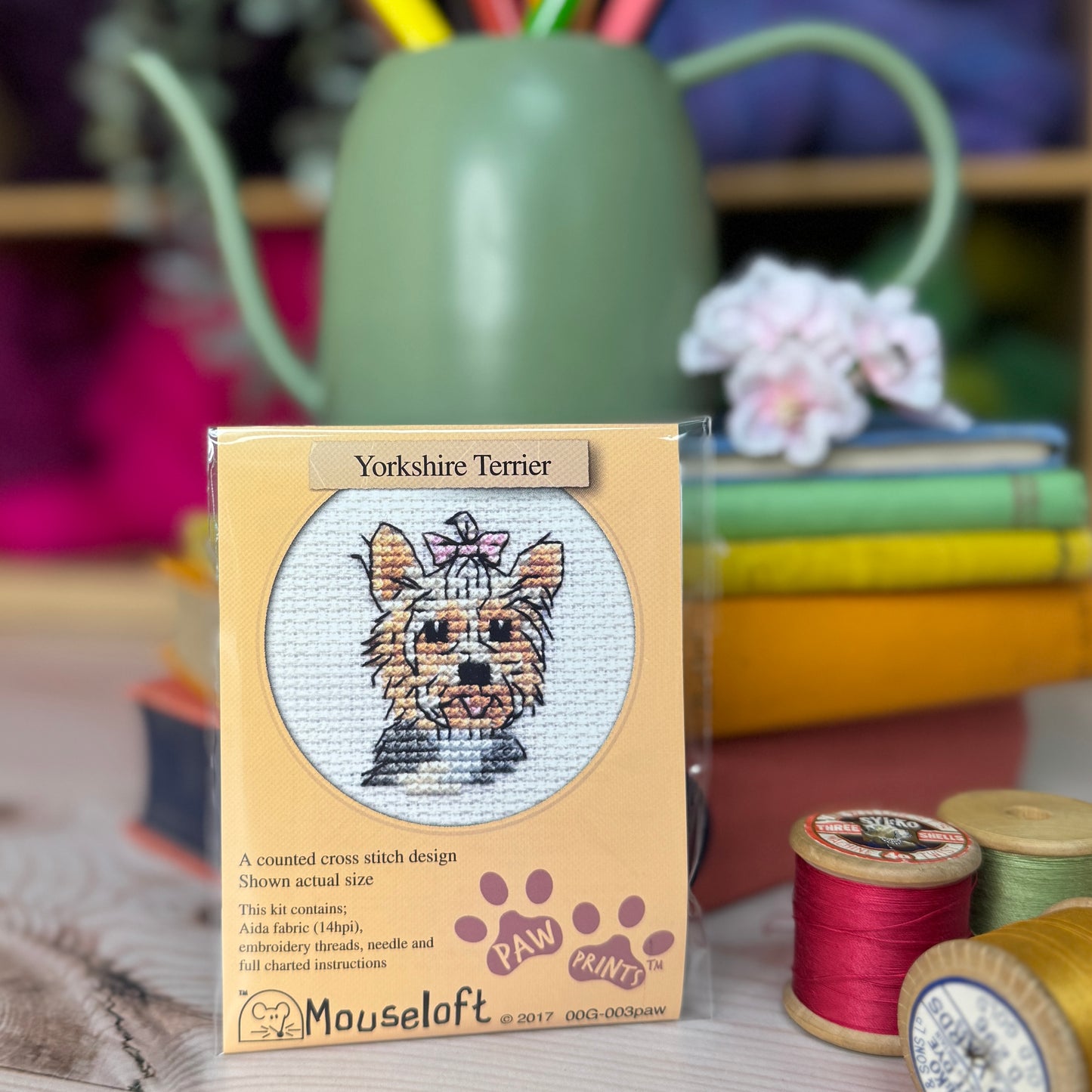 Paw Prints Mini Cross Stitch Kits