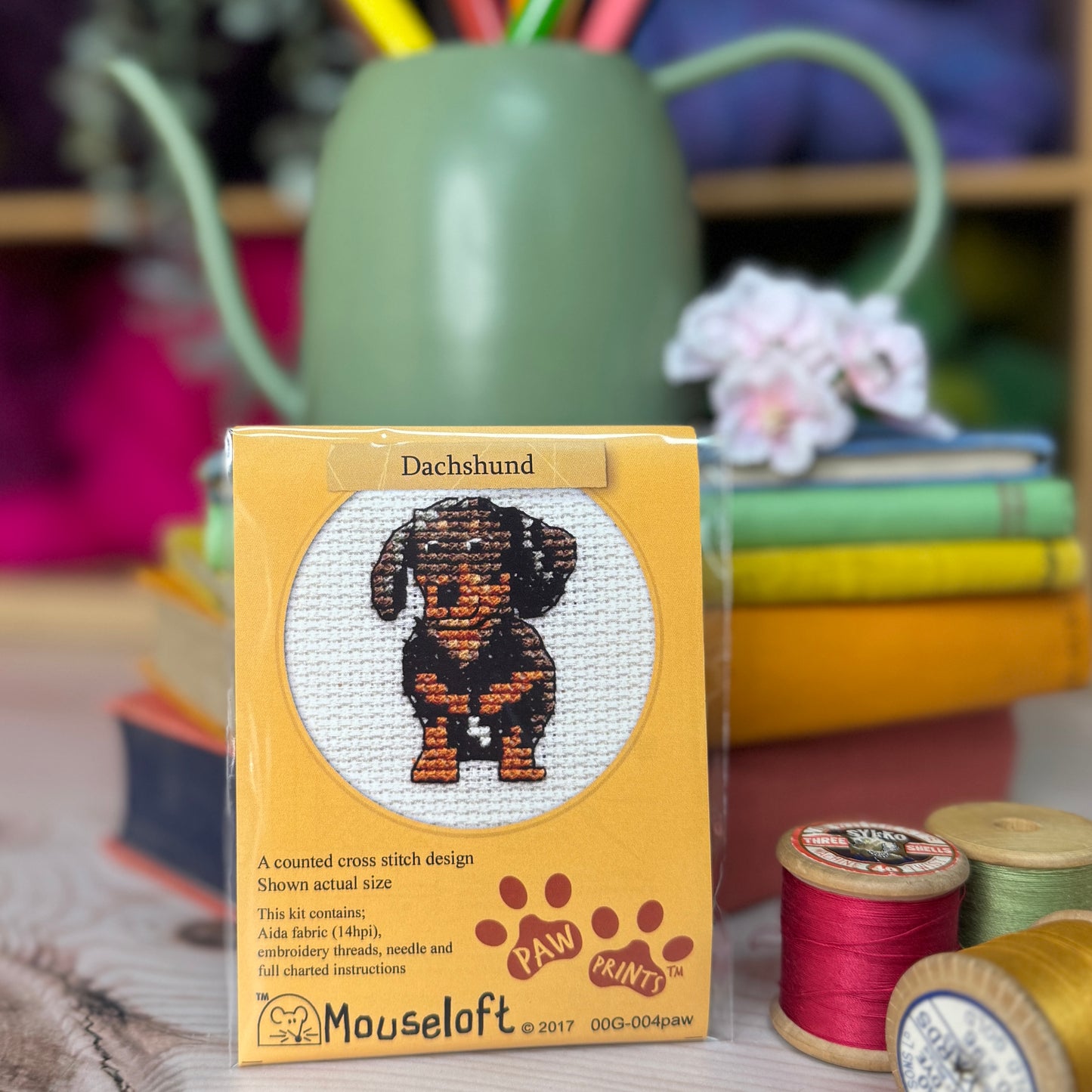 Paw Prints Mini Cross Stitch Kits