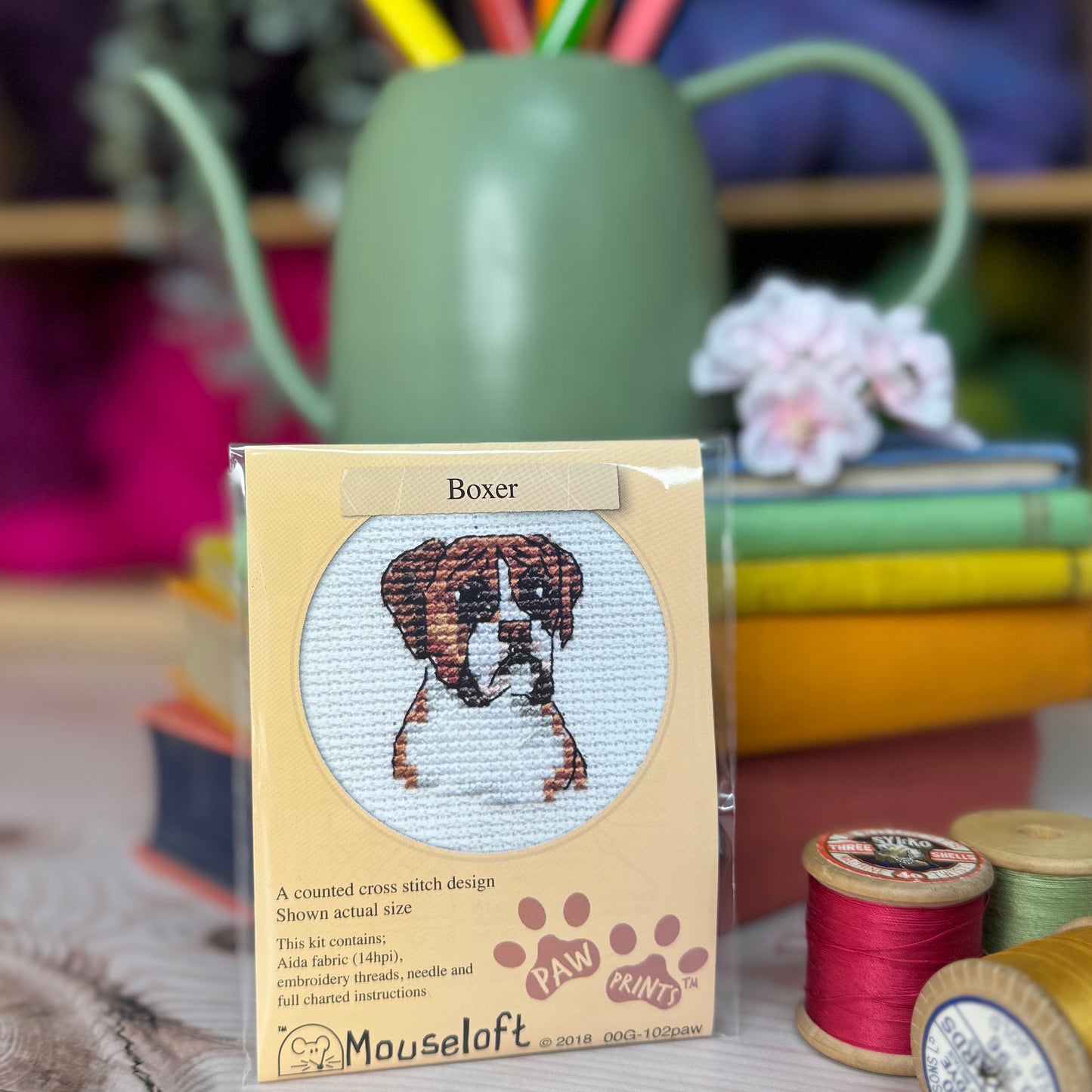 Paw Prints Mini Cross Stitch Kits