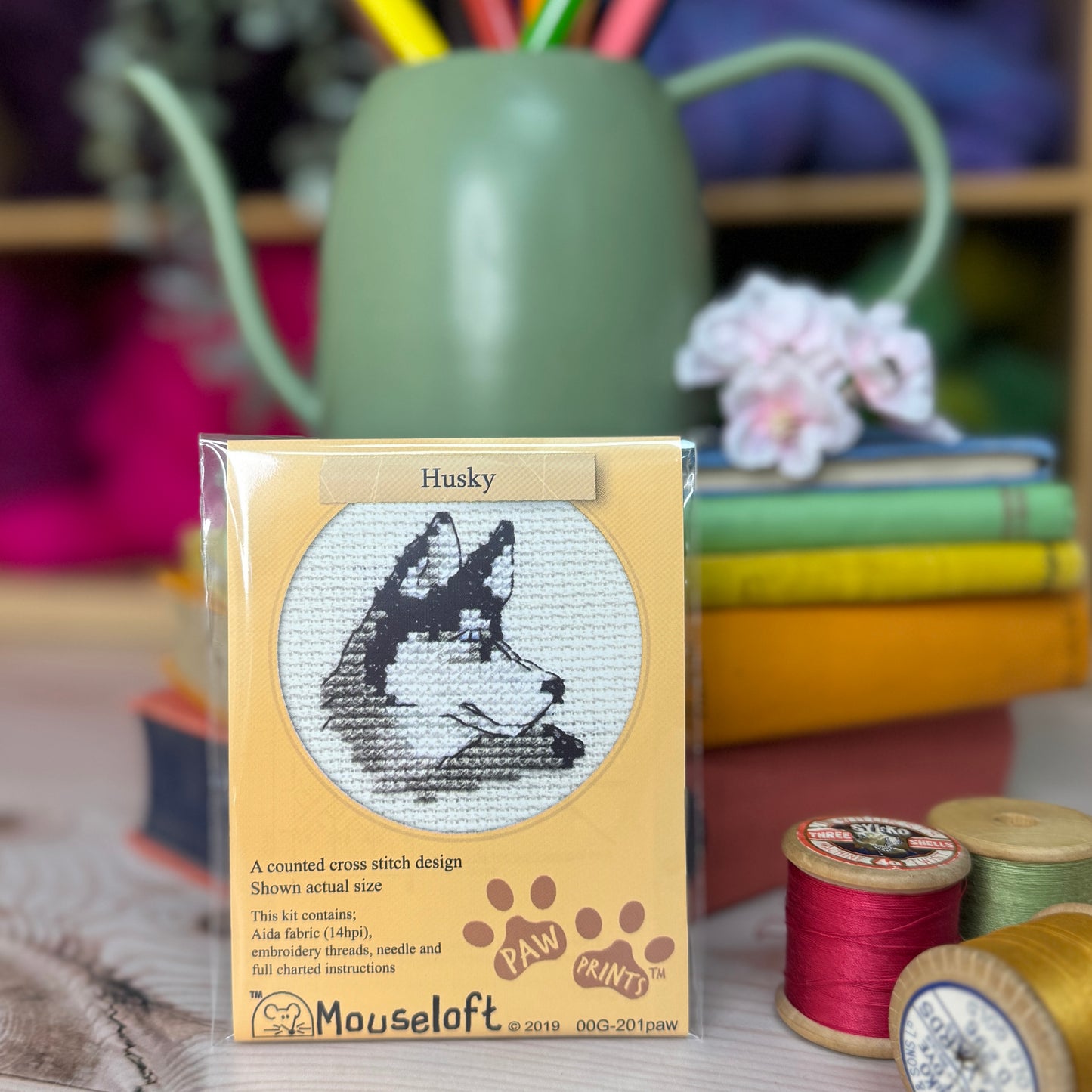 Paw Prints Mini Cross Stitch Kits