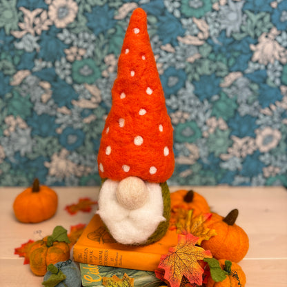 Large Pumpkin Nordic Gnomes Needle Felting Craft Kit