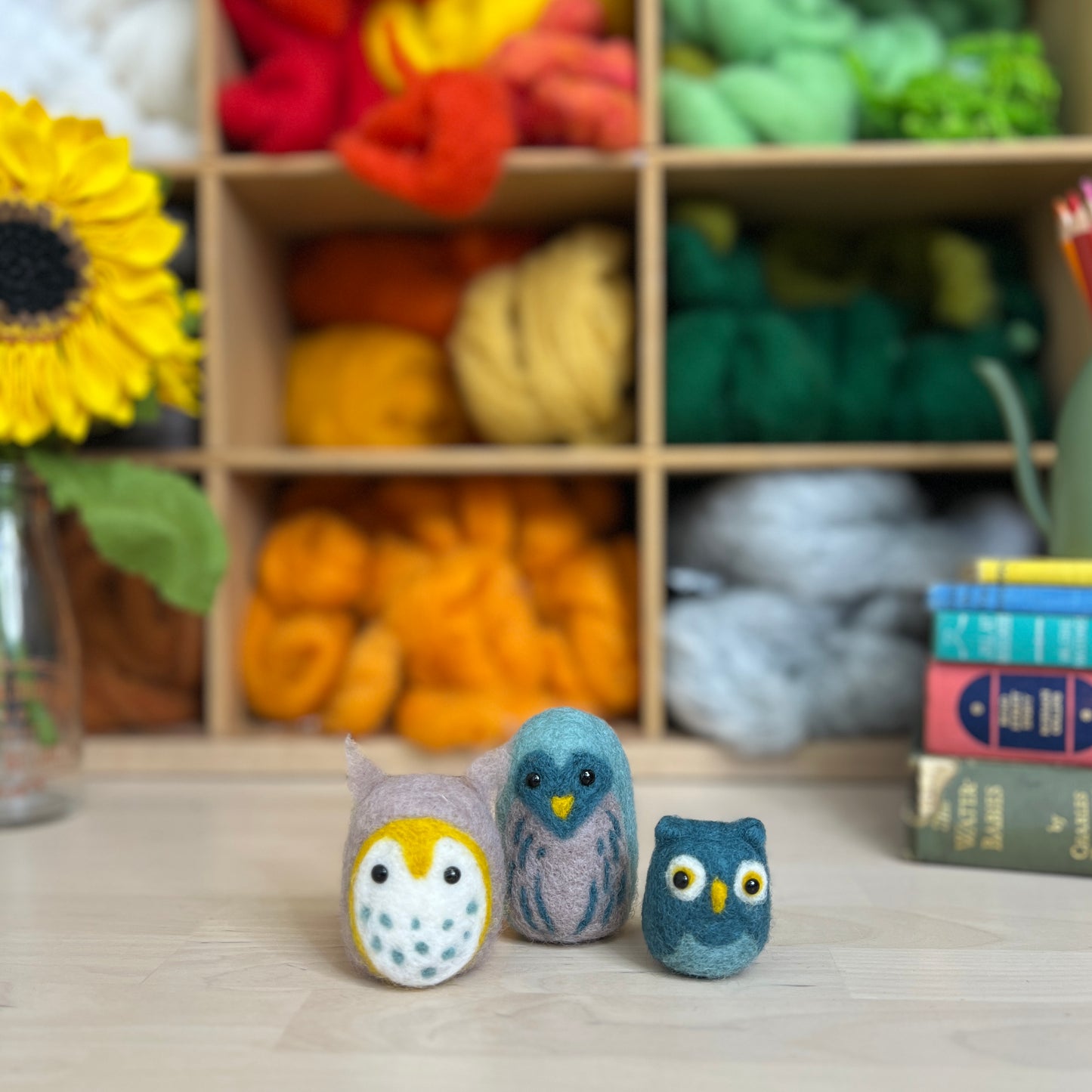 Owl Family Needle Felting Craft Kit