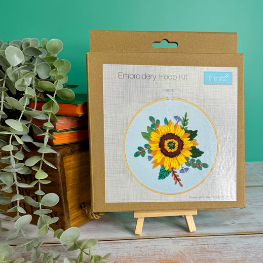 Trimits Sunflower Embroidery Hoop Craft Kit