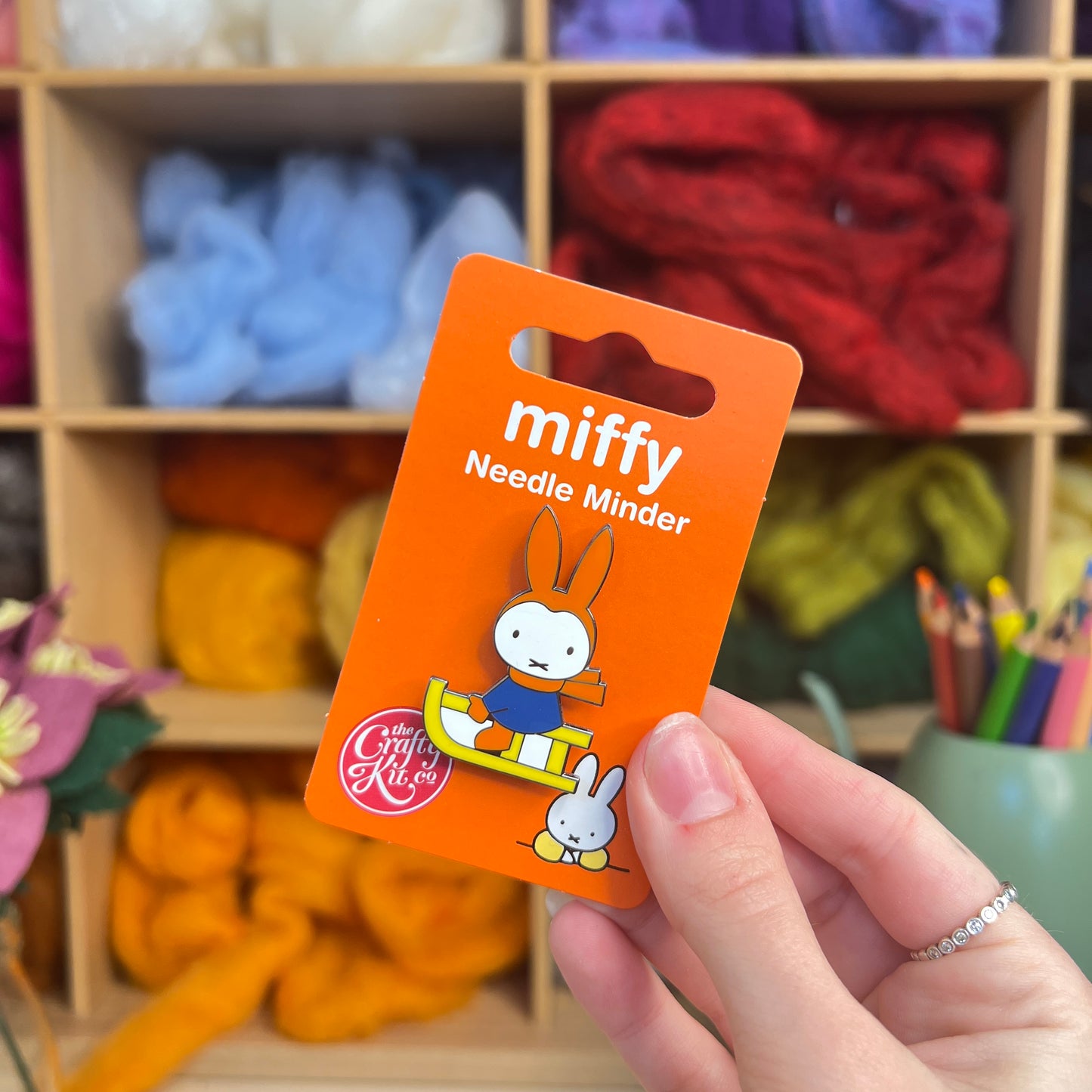 Miffy - Miffy Sledging Needle Minder