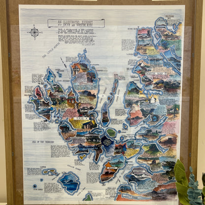 Ken Lochhead Pictorial Map of Skye and Wester Ross