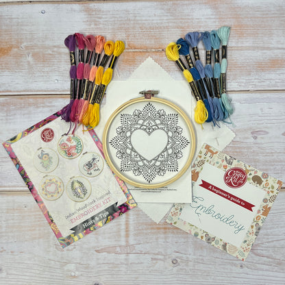 Indian Heart - Embroidery Kit