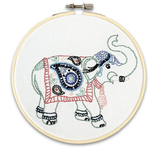 Indian Elephant - Embroidery Kit