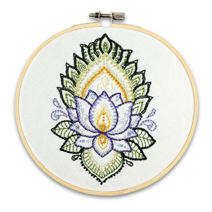 Indian Lotus - Embroidery Kit