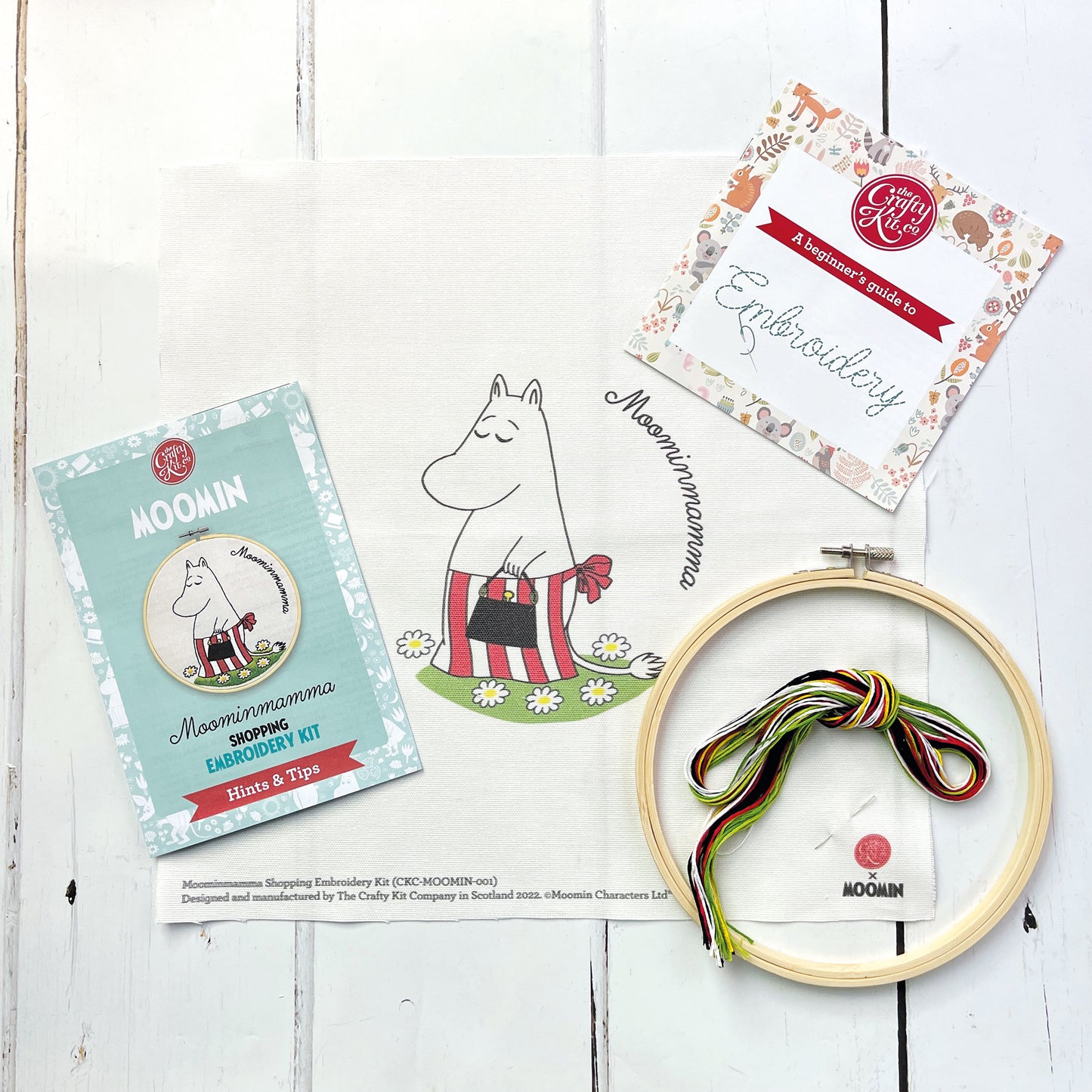 Moomin Embroidery Kit - Moominmamma Shopping Embroidery Kit