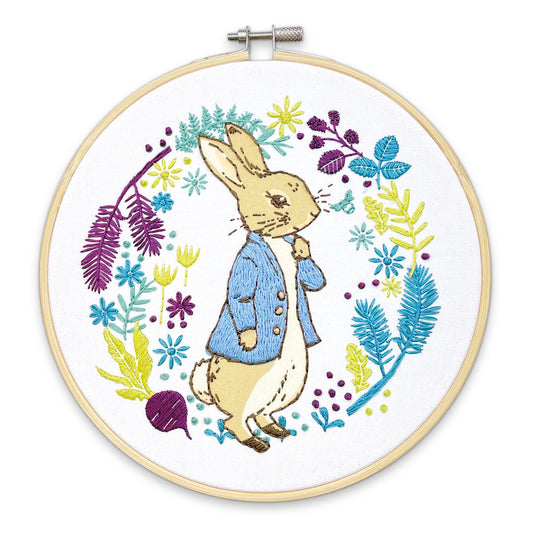 Beatrix Potter - Peter Rabbit Plans His Next Adventure Embroidery Kit