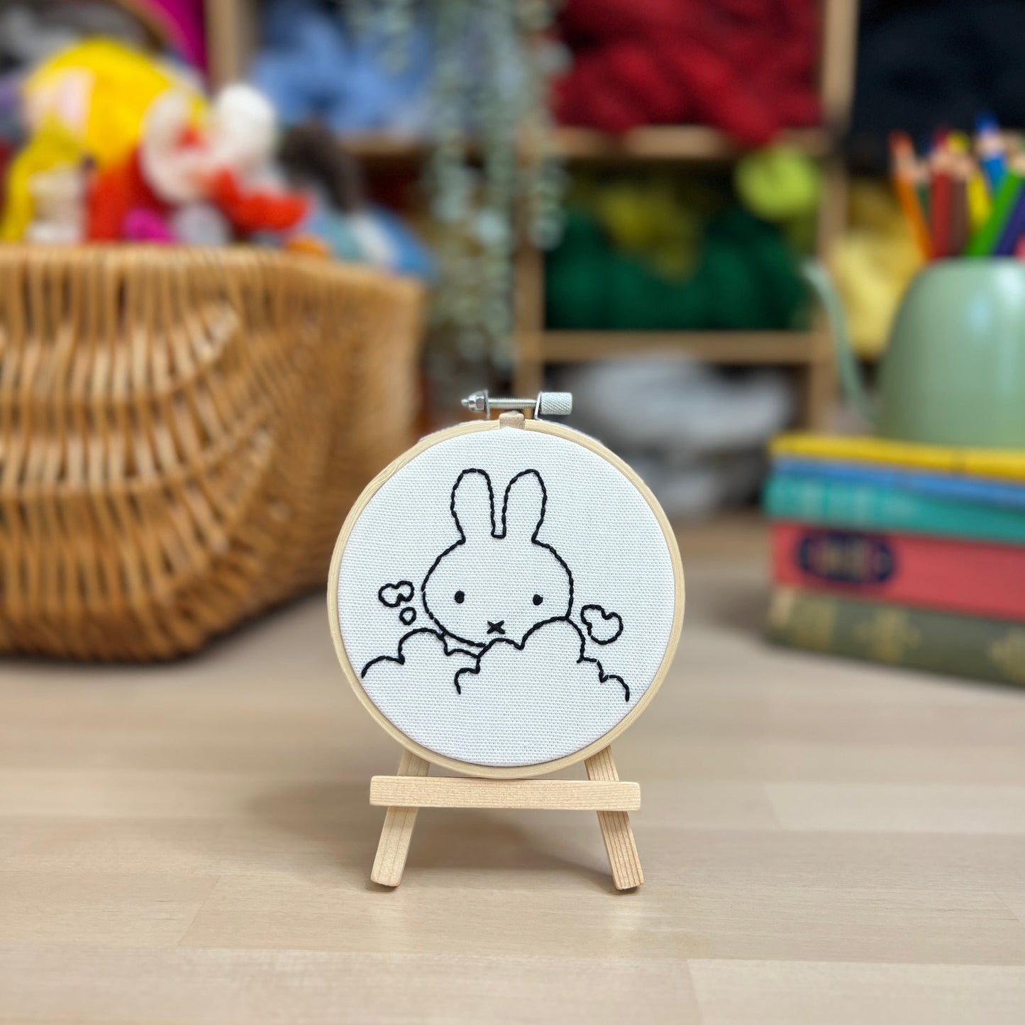 Miffy in the Bath Mini Embroidery Kit