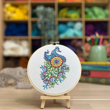 Indian Peacock - Embroidery Kit