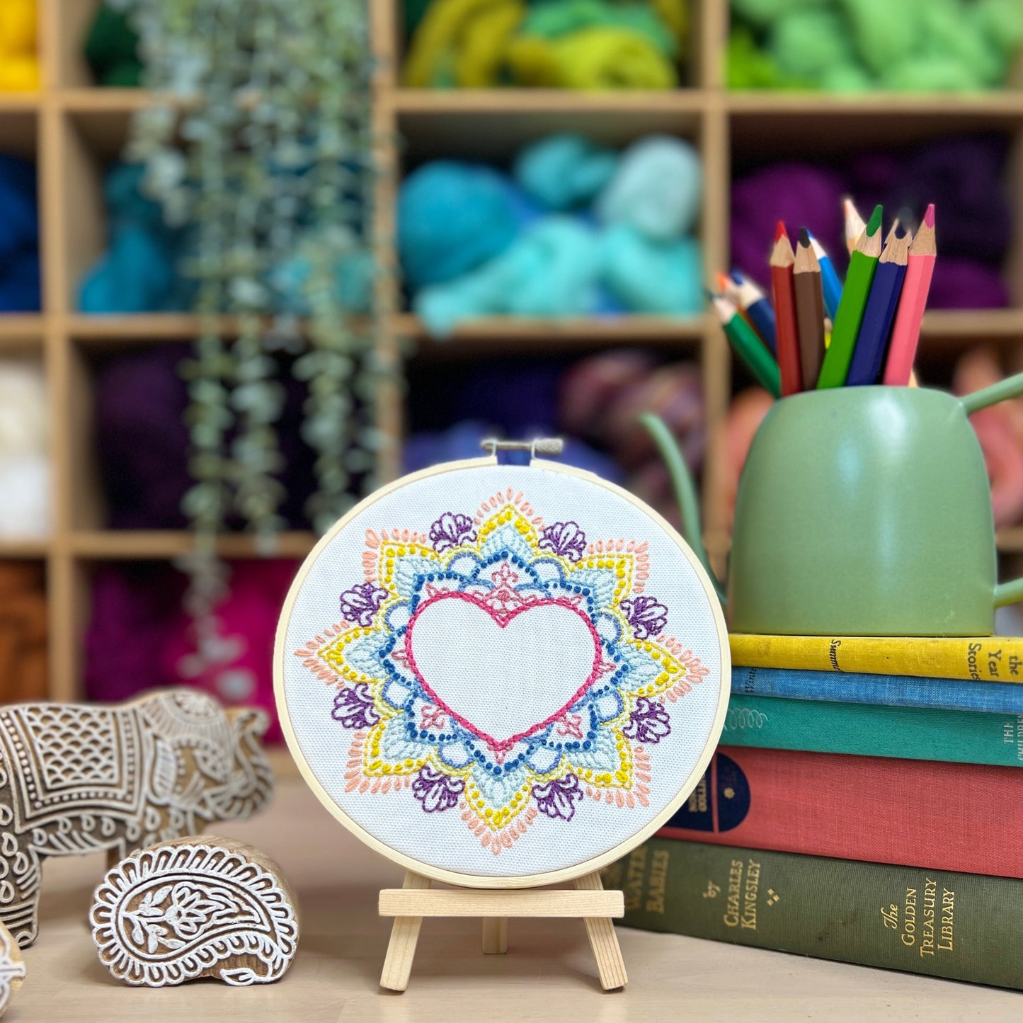 Indian Heart - Embroidery Kit