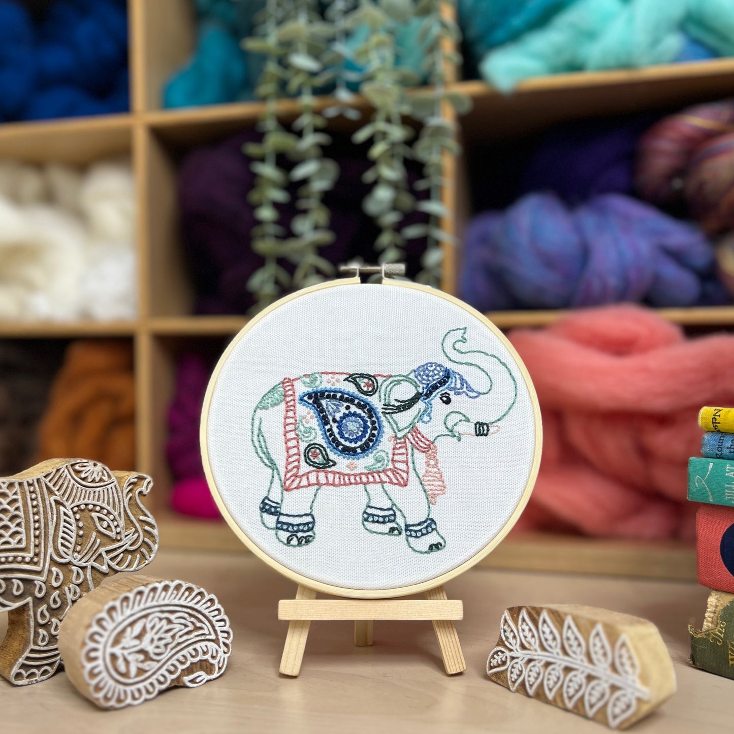 Indian Elephant - Embroidery Kit