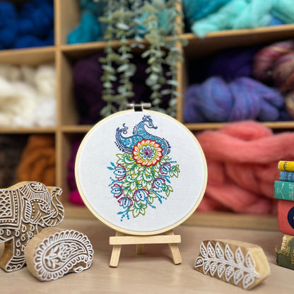 Indian Peacock - Embroidery Kit