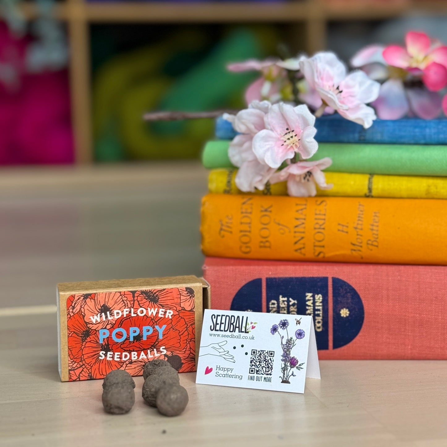 Seedball Poppy Matchbox