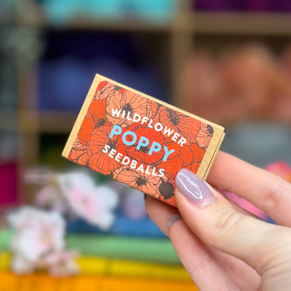 Seedball Poppy Matchbox