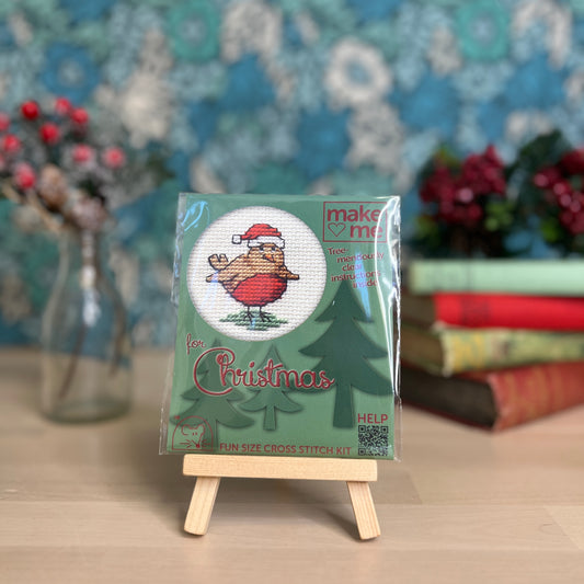 Christmas Robin Mini Cross Stitch Kit