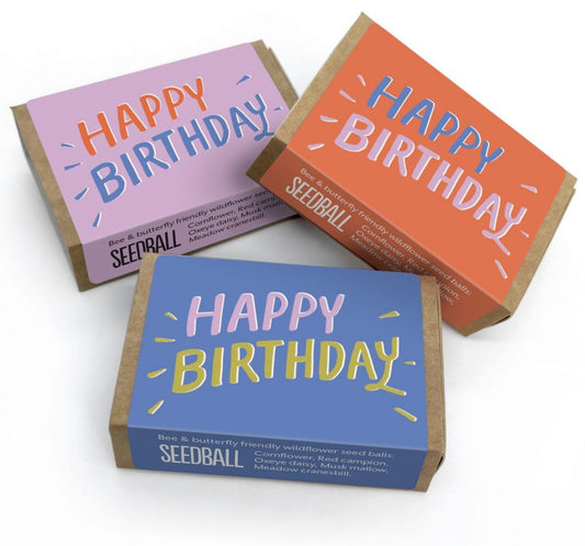 Seedball 'Happy Birthday' Matchbox