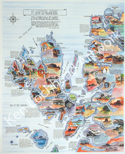 Ken Lochhead Pictorial Map of Skye and Wester Ross