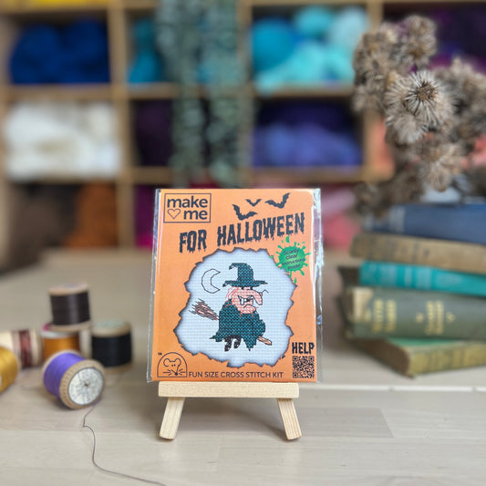 Halloween Witch Mini Cross Stitch Kit