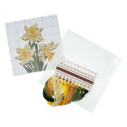 Trimits Stitch your Own Daffodils Cross Stitch Craft Kit