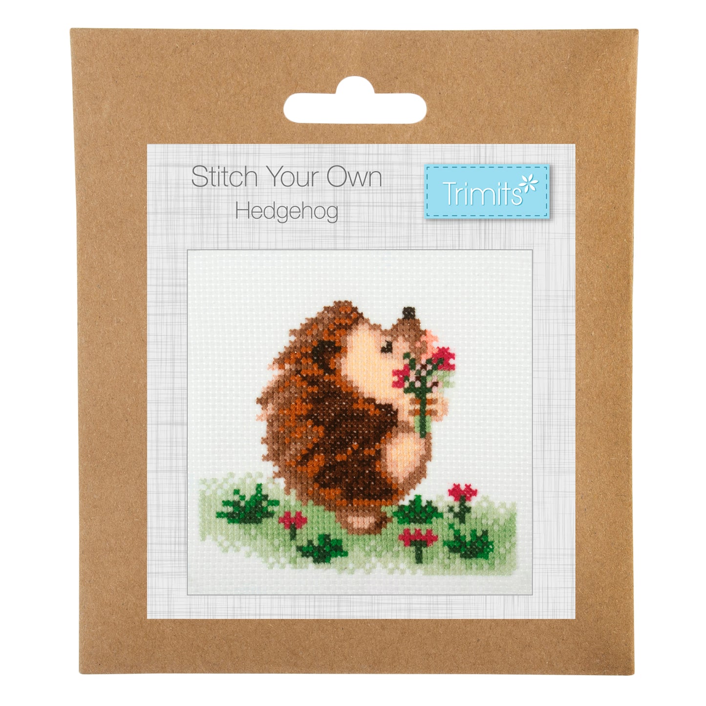 Trimits Stitch your Own Hedgehog Cross Stitch Craft Kit