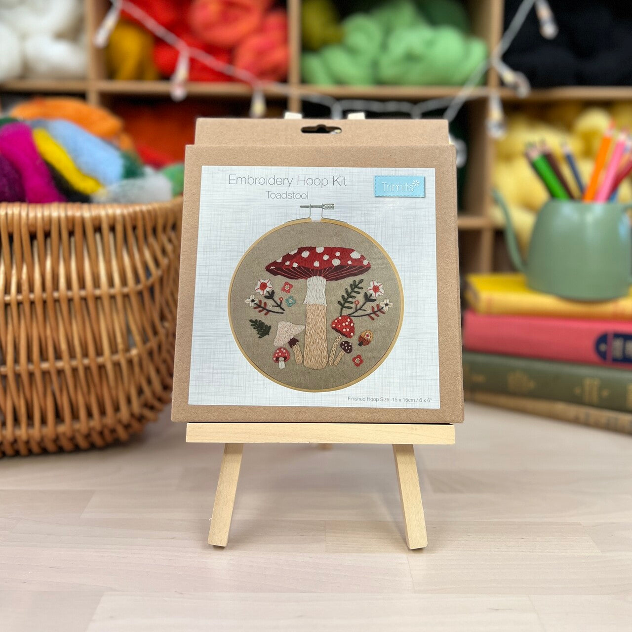 Trimits Toadstool Embroidery Hoop Craft Kit