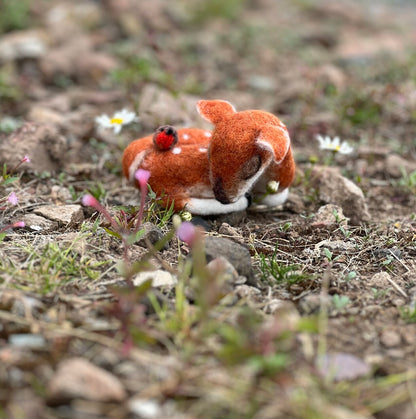 Sleepy Fawn Needle Felting Craft Kit