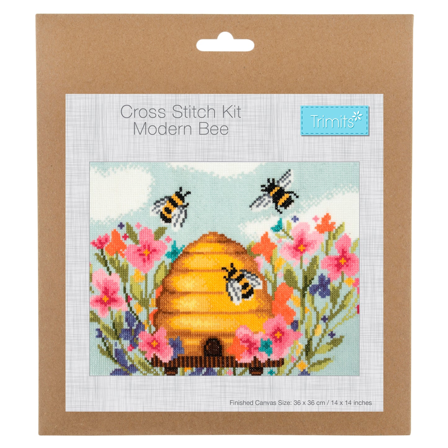 Trimits Modern Bee Cross Stitch Craft Kit