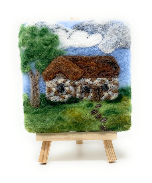 Mini Masterpiece: Crafty Cottages - Old Stone Cottage Needle Felting Kit