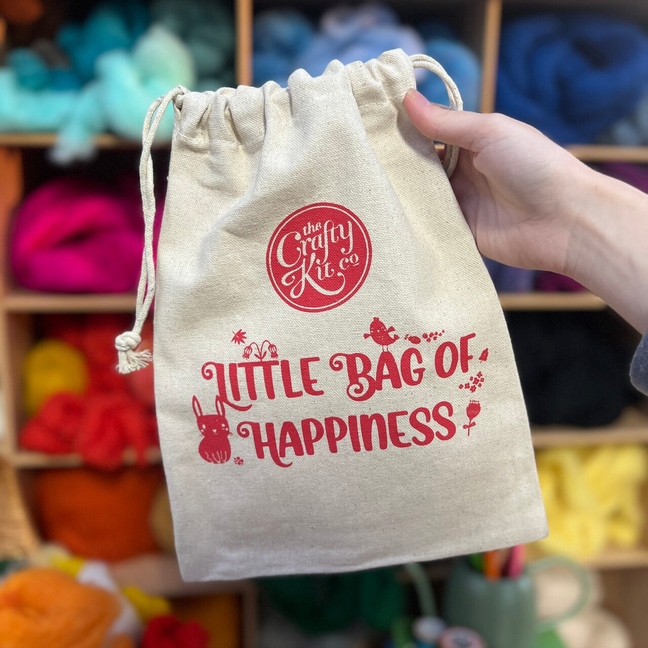 The Crafty Kit Company 'Bag of Happiness' Drawstring Bag