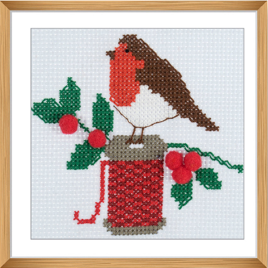 Trimits Stitch your Own Robin Christmas Cross Stitch Craft Kit