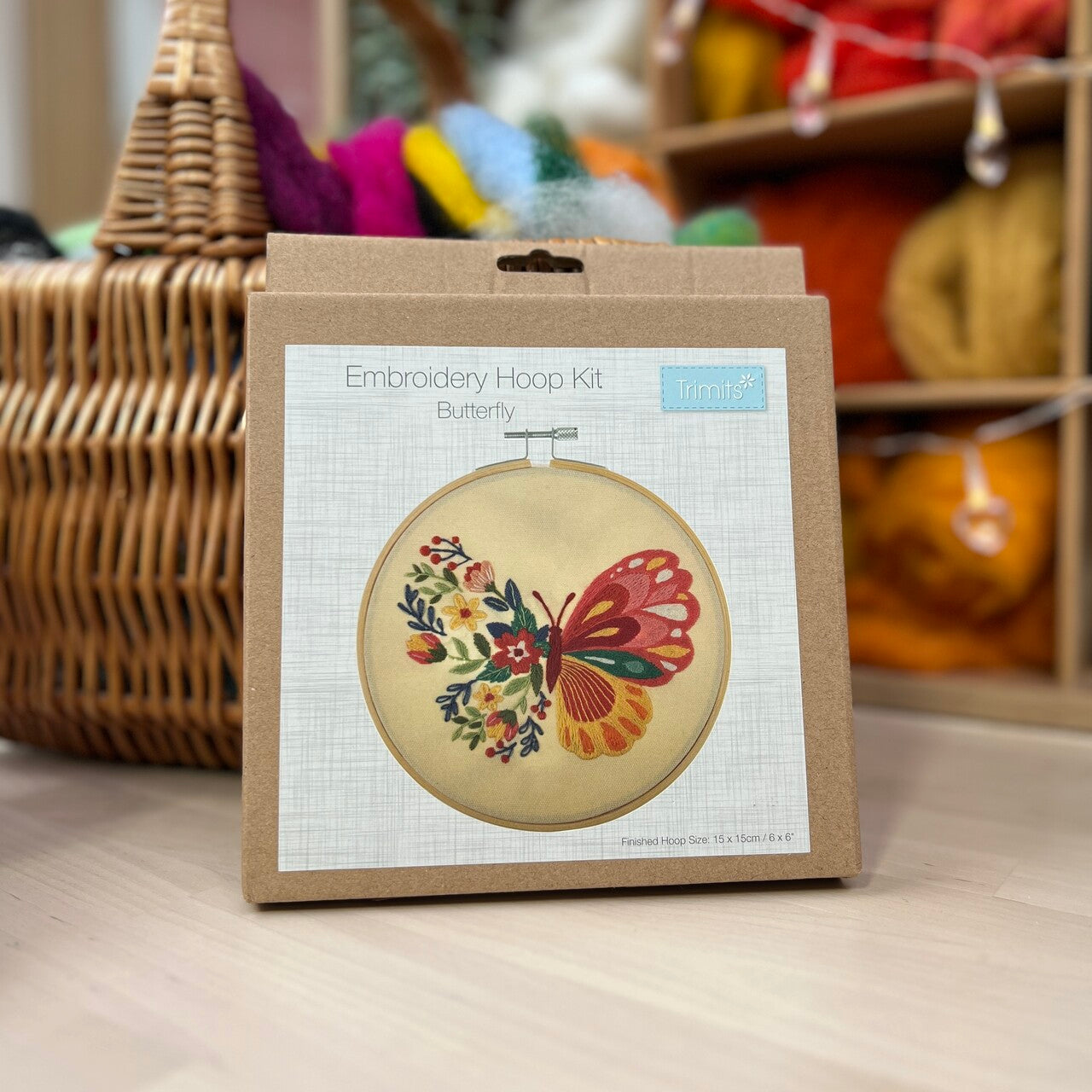 Trimits Butterfly Embroidery Hoop Craft Kit